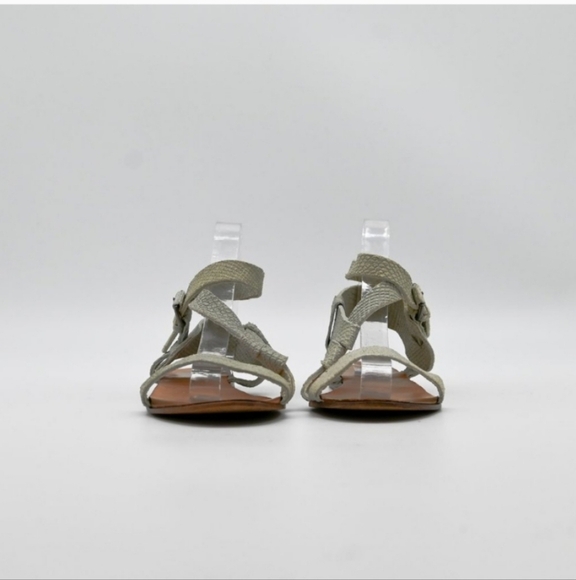 SURFACE TO AIR Python Embossed Ankle Wrap Flat Sandal Size 40 EU or US 10 - Picture 4 of 8